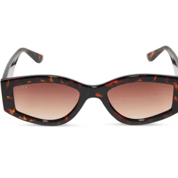 Diff Eyewear Kai Sunglasses- Dark Tortoise Brown Gradient main image 2